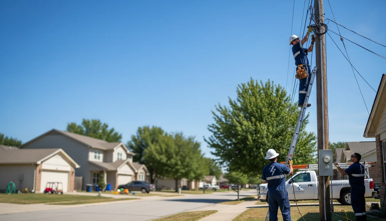 Residential electrician providing installation services in Minster, OH